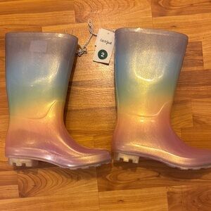 Cat & Jack Multicolor Gradient Rain Boots
